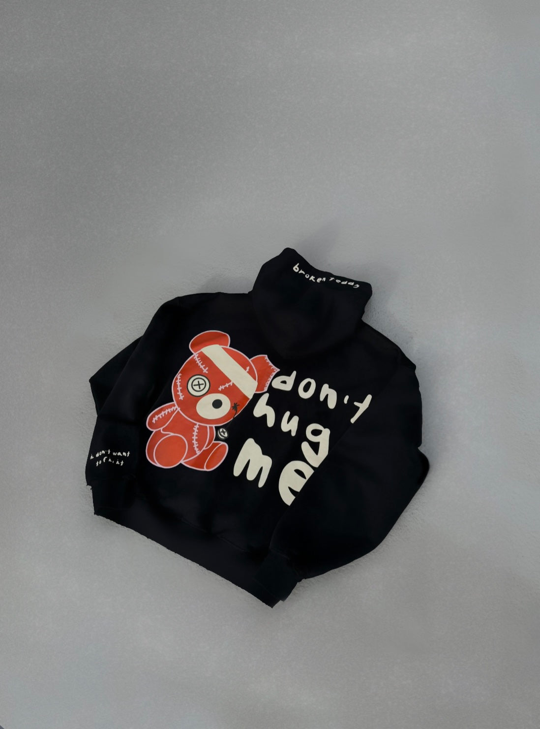 broken teddy hoodie