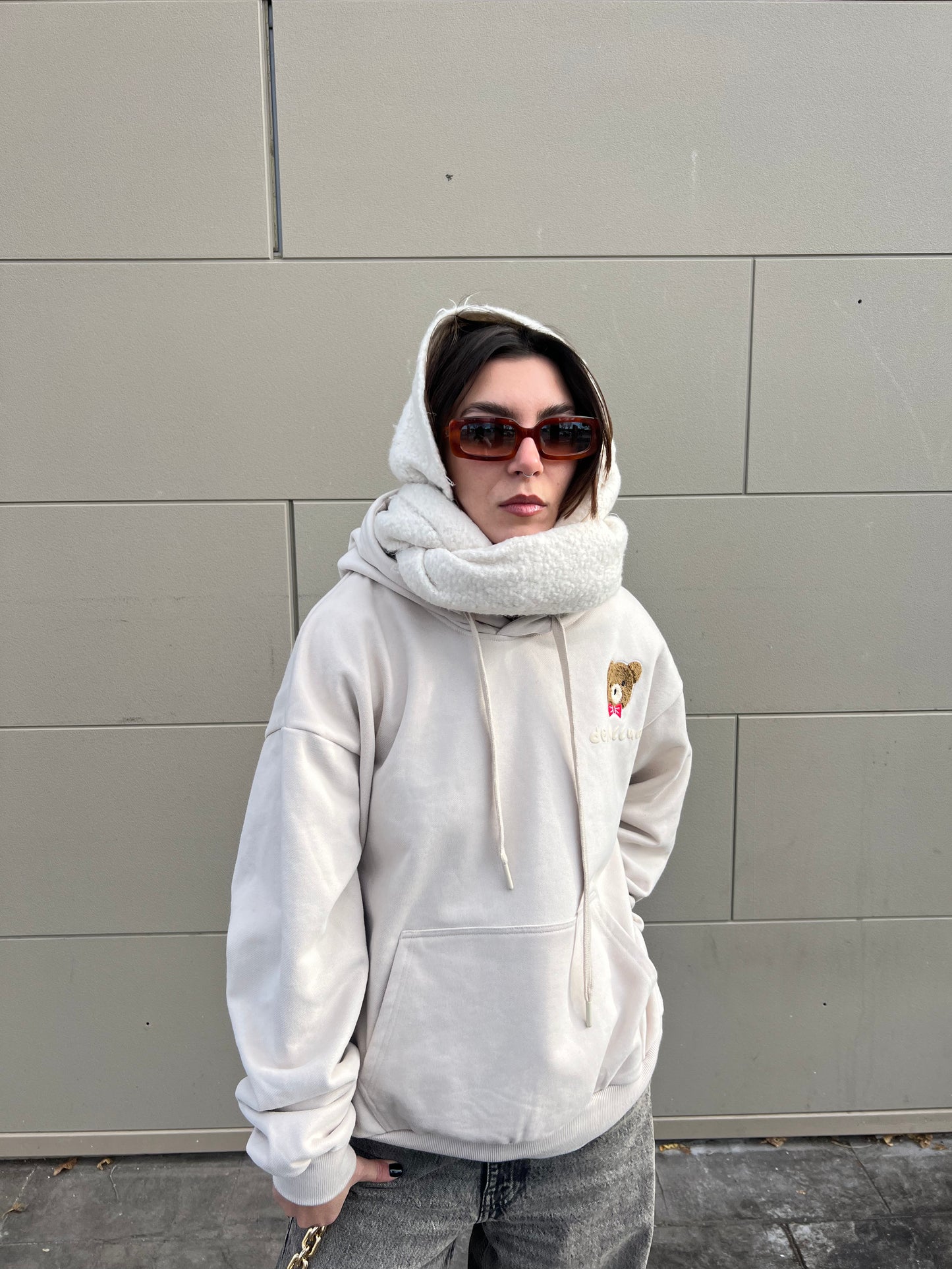 love teddy hoodie