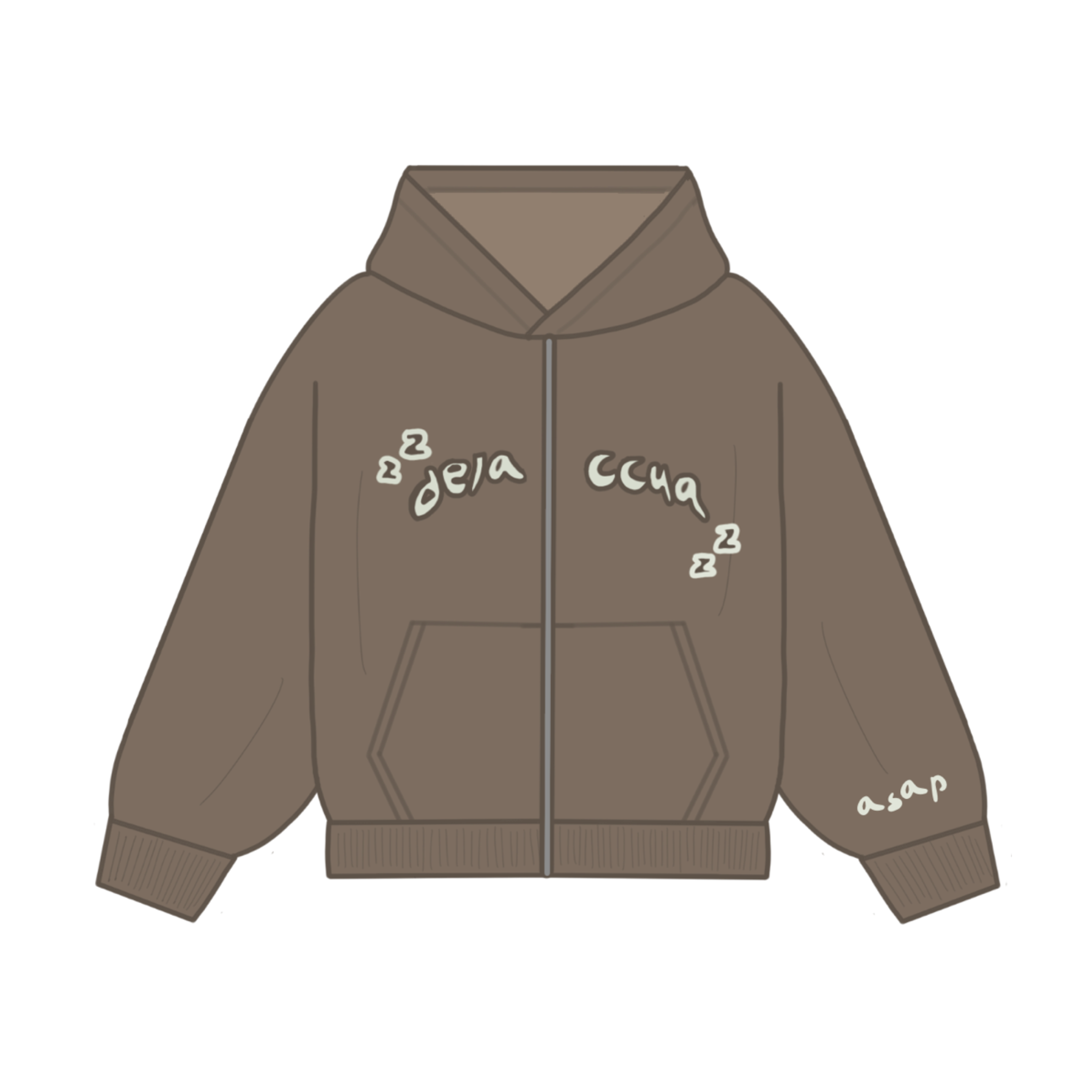 nap zip hoodie – DELACCUA | Life is a Canva