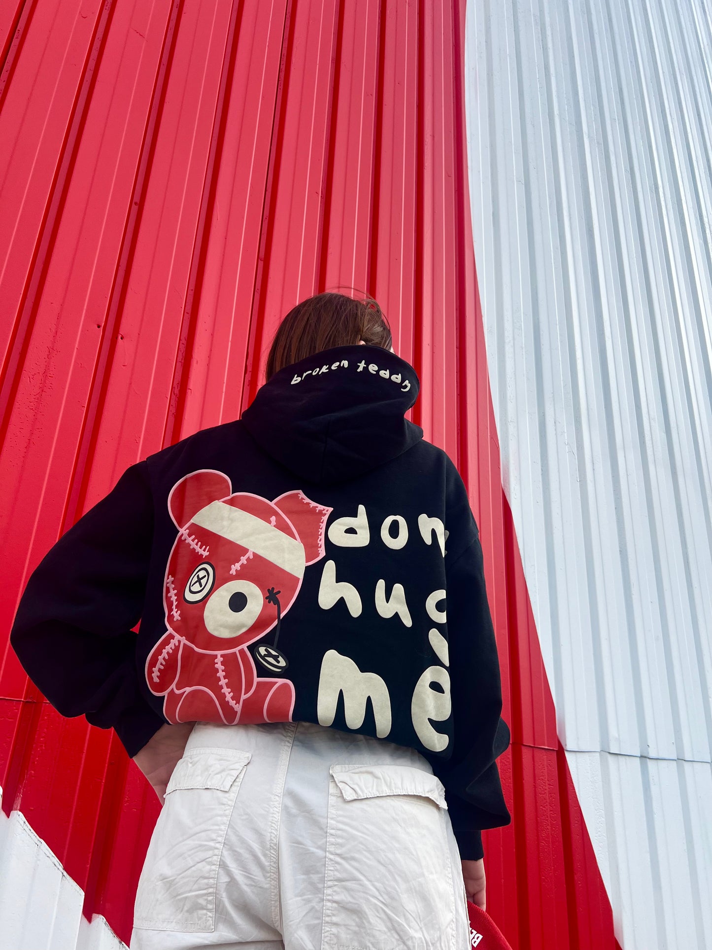 broken teddy hoodie