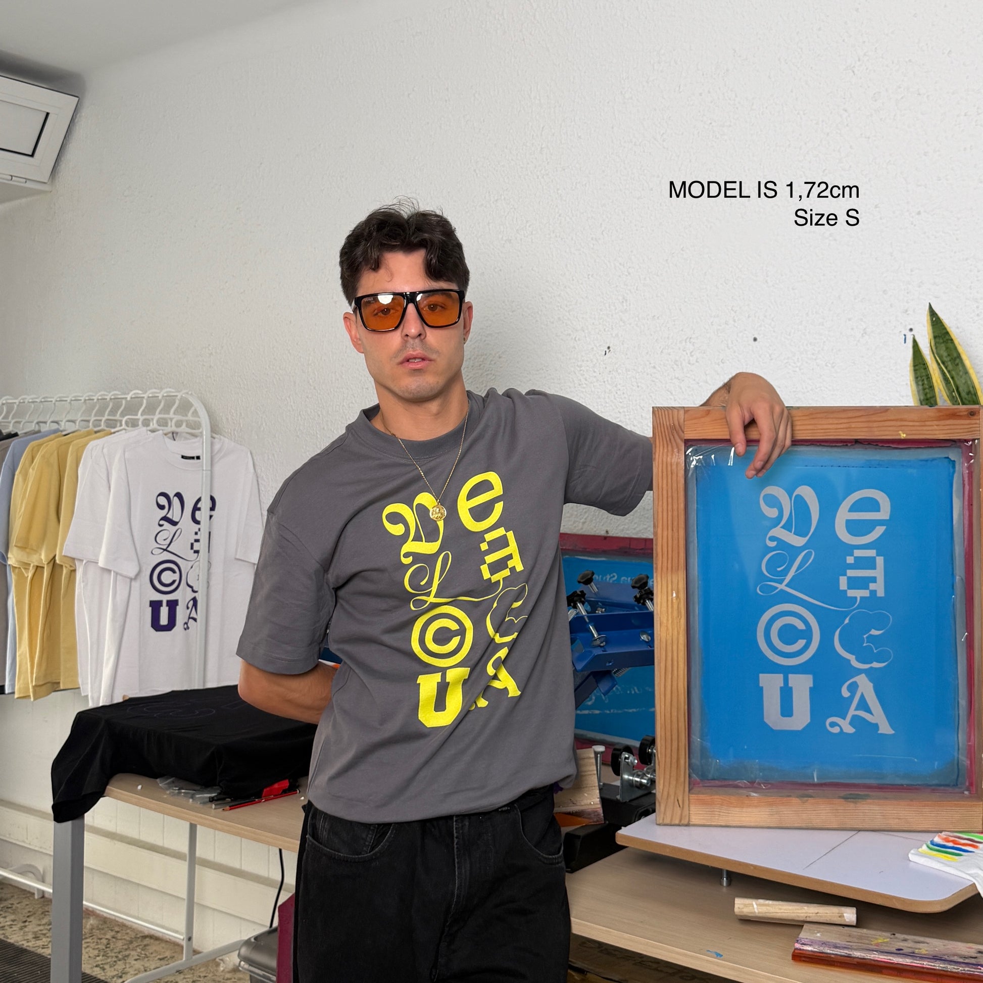 Lettering tee Antracita