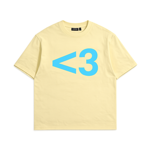 <3 tee Yellow