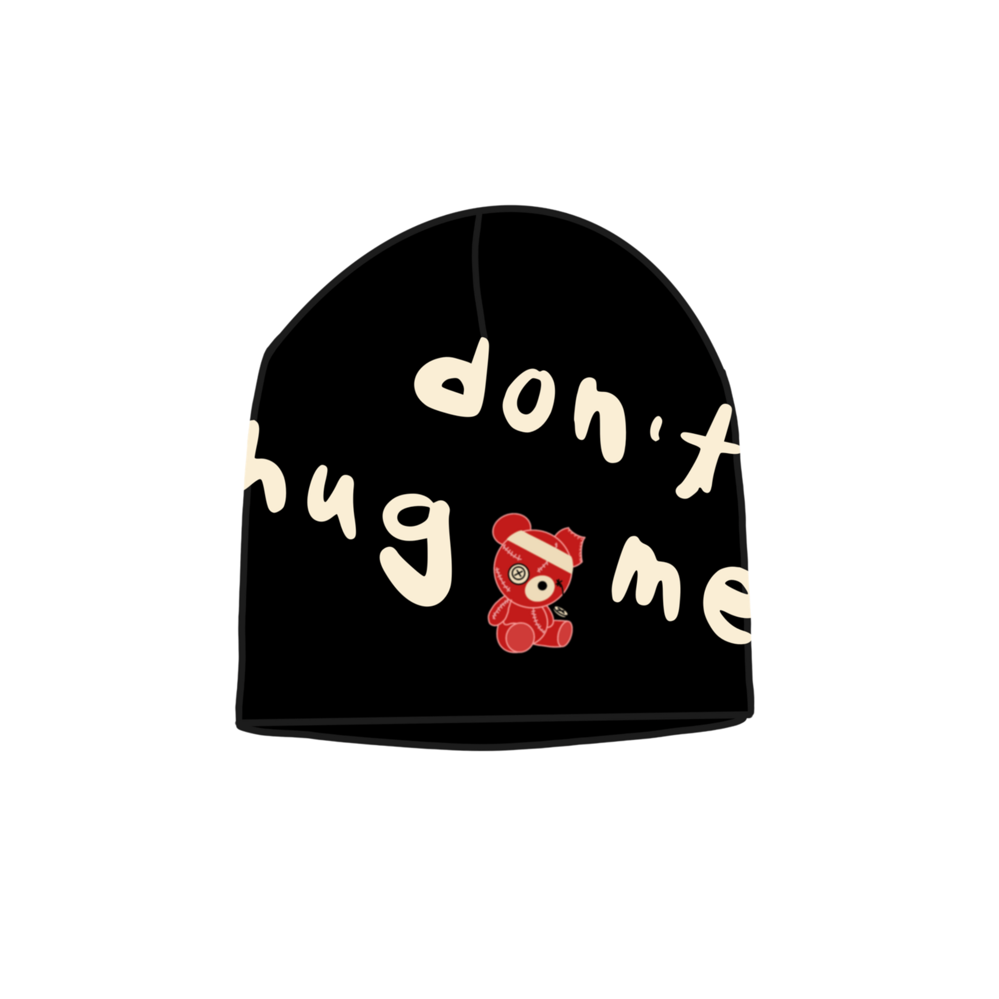 broken teddy beanie