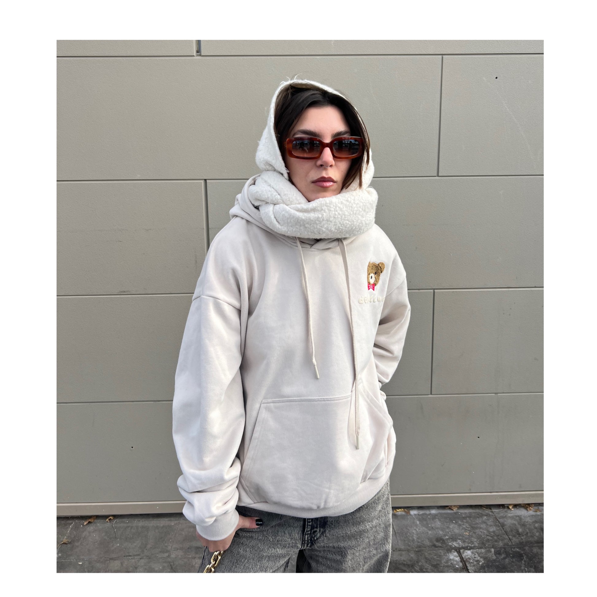 love teddy hoodie