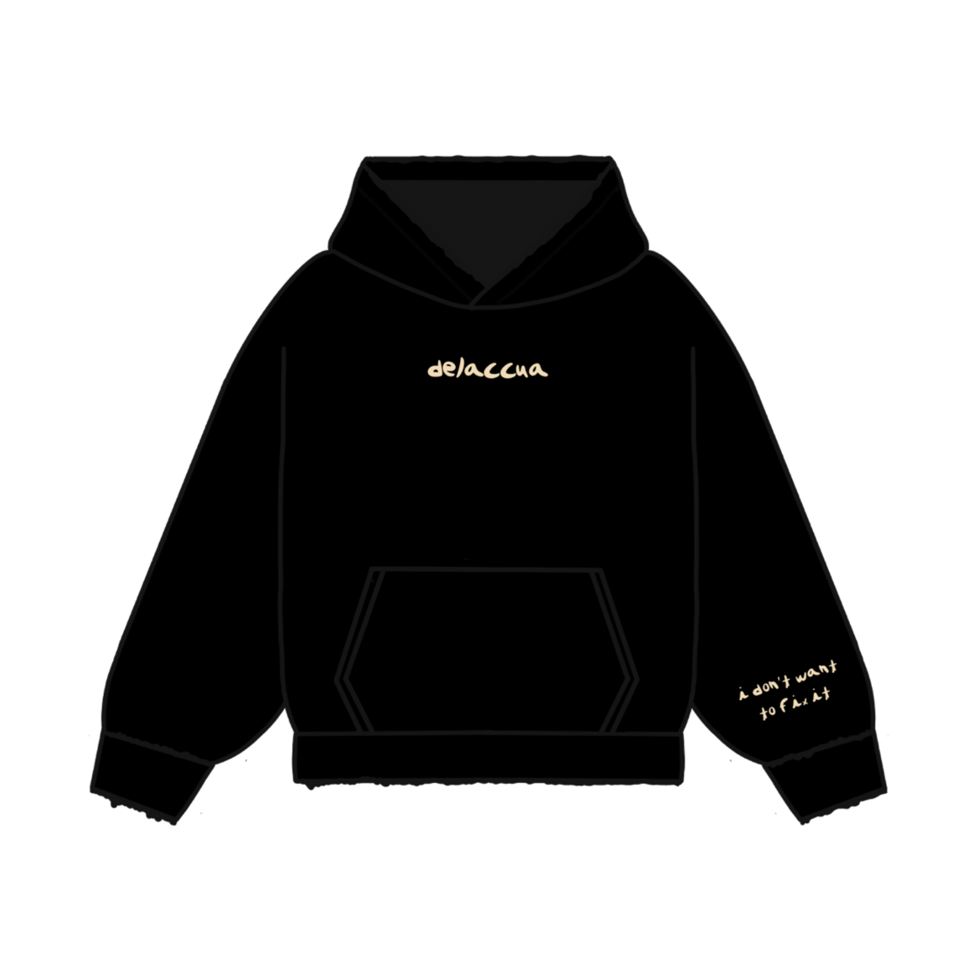 broken teddy hoodie