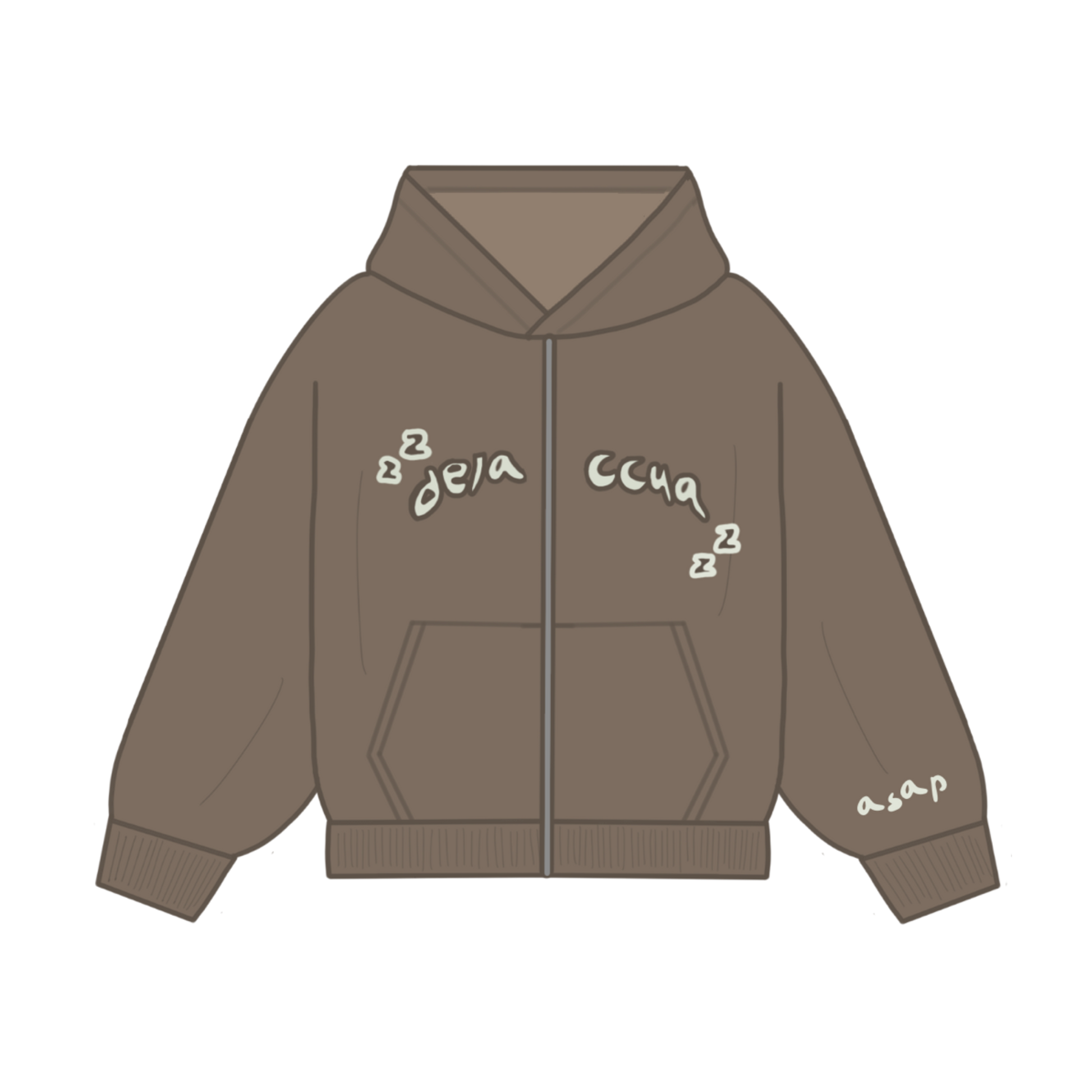 nap zip hoodie