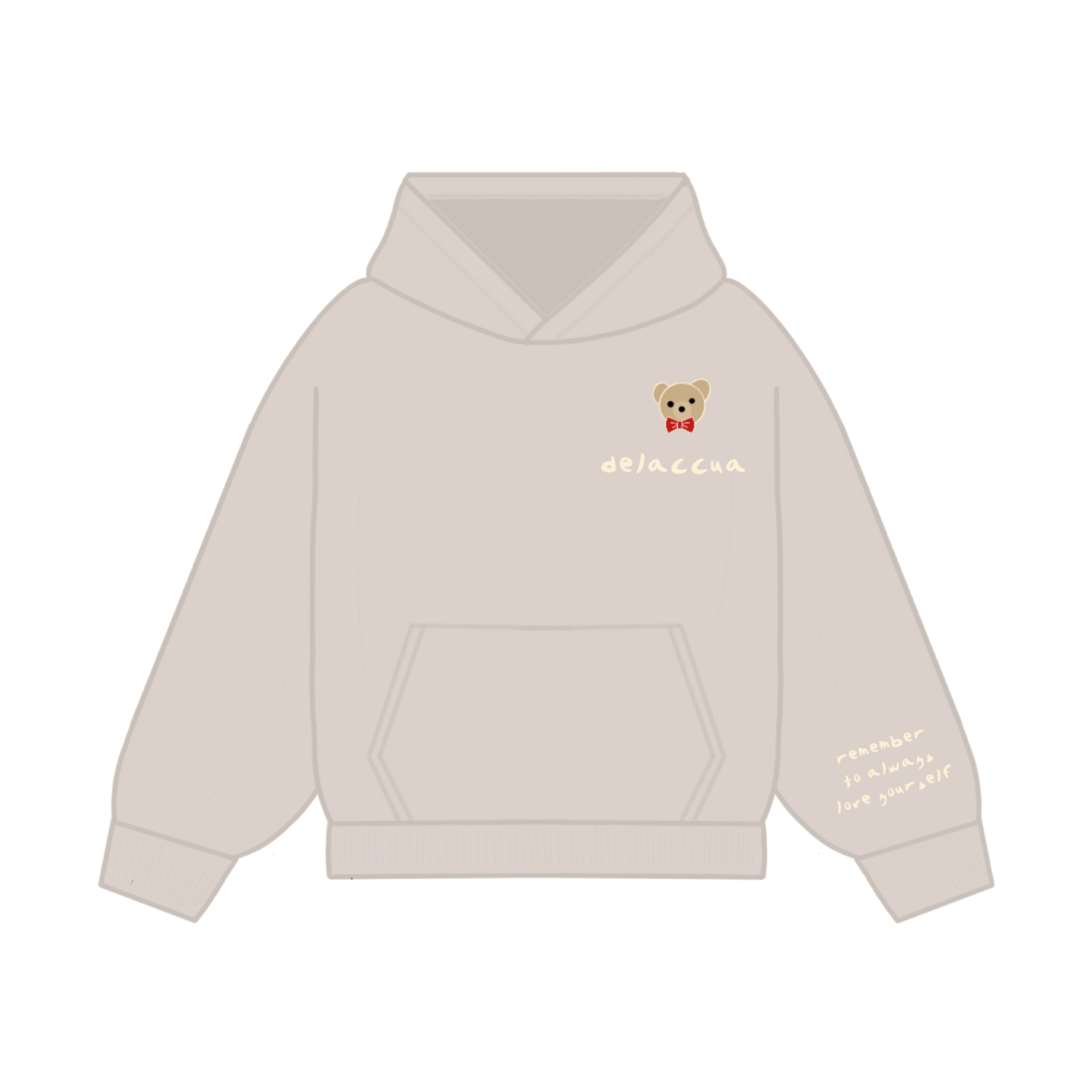 love teddy hoodie