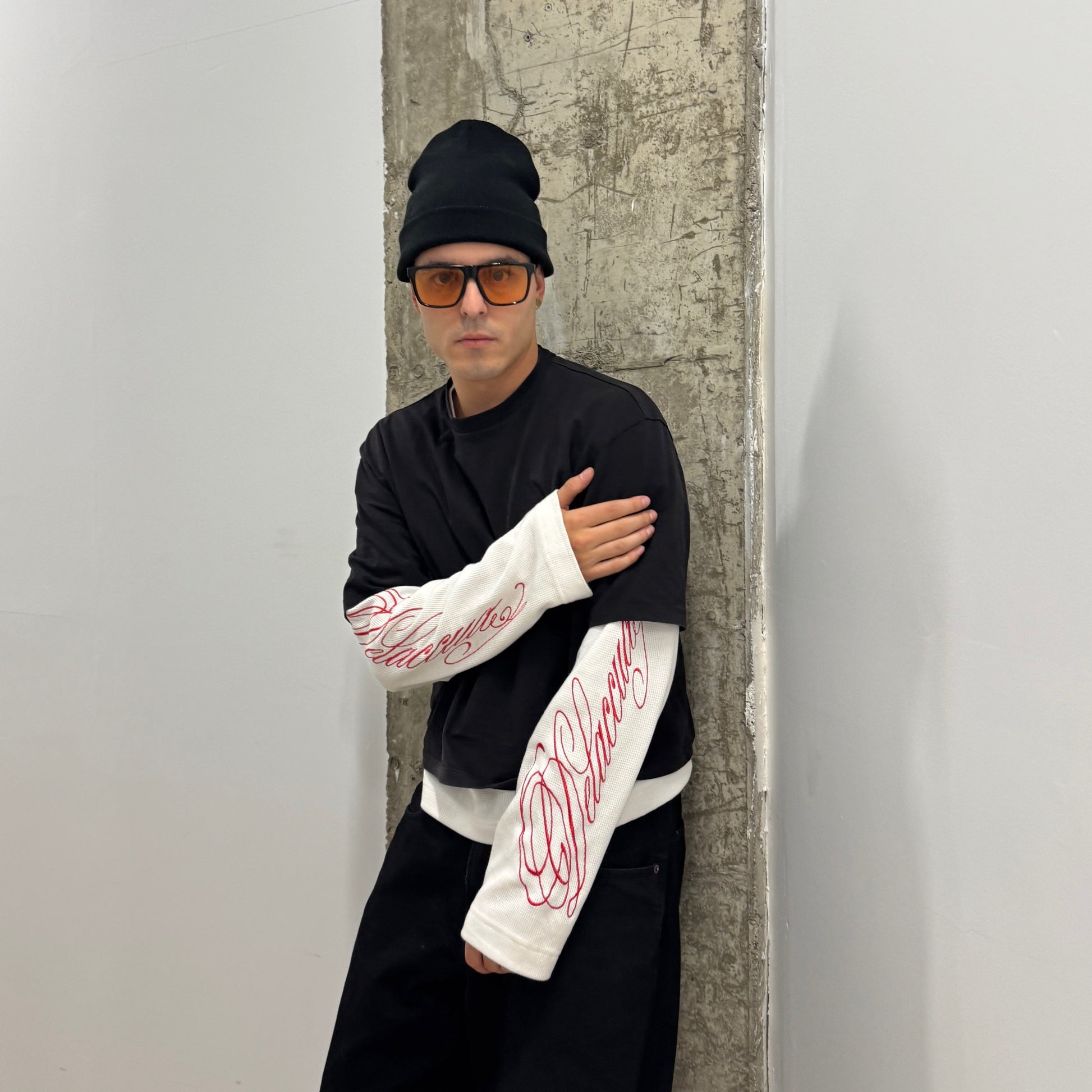 Waffle Longsleeve White