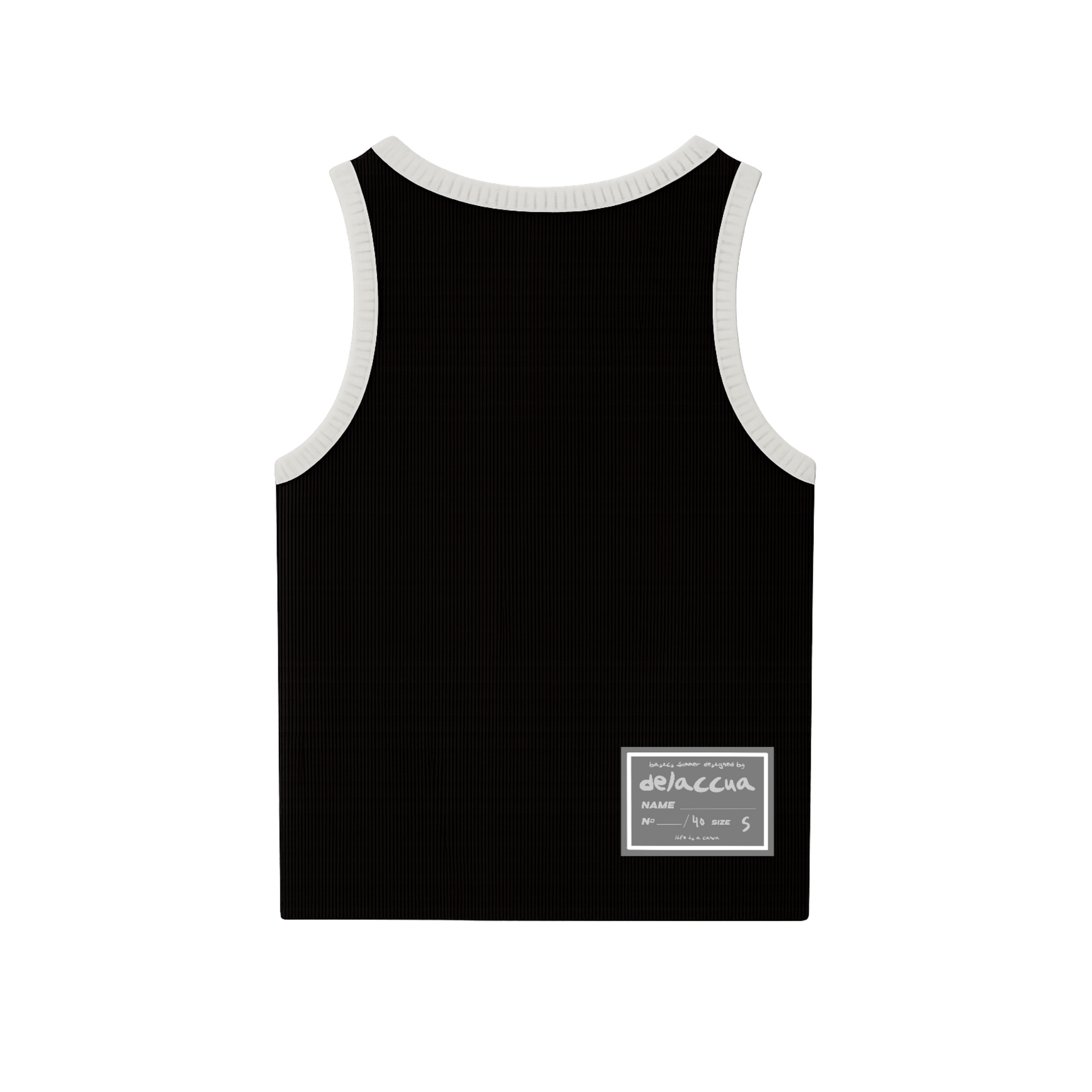 black tank top